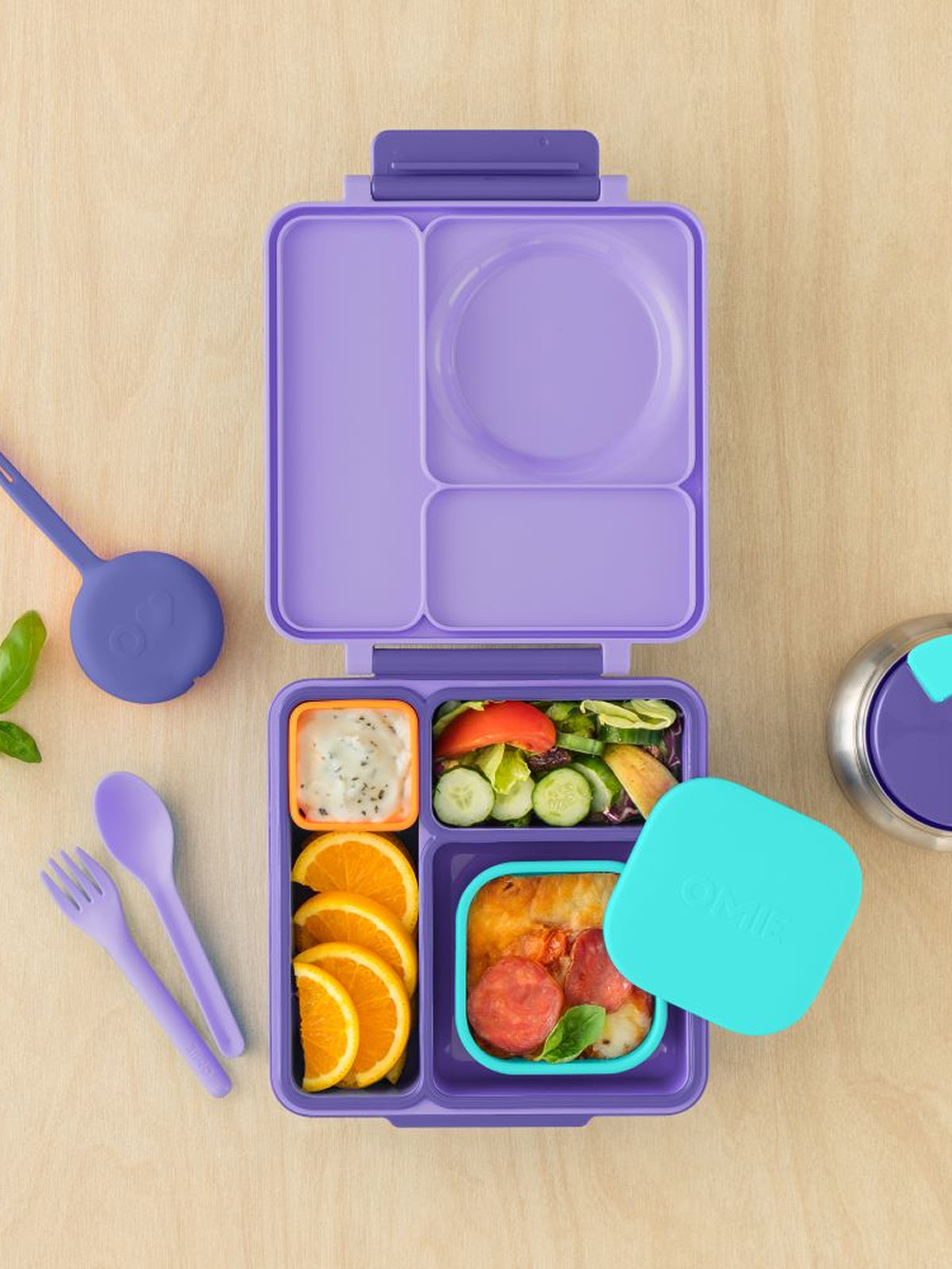 OmieBox Lunch Box Purple Plum