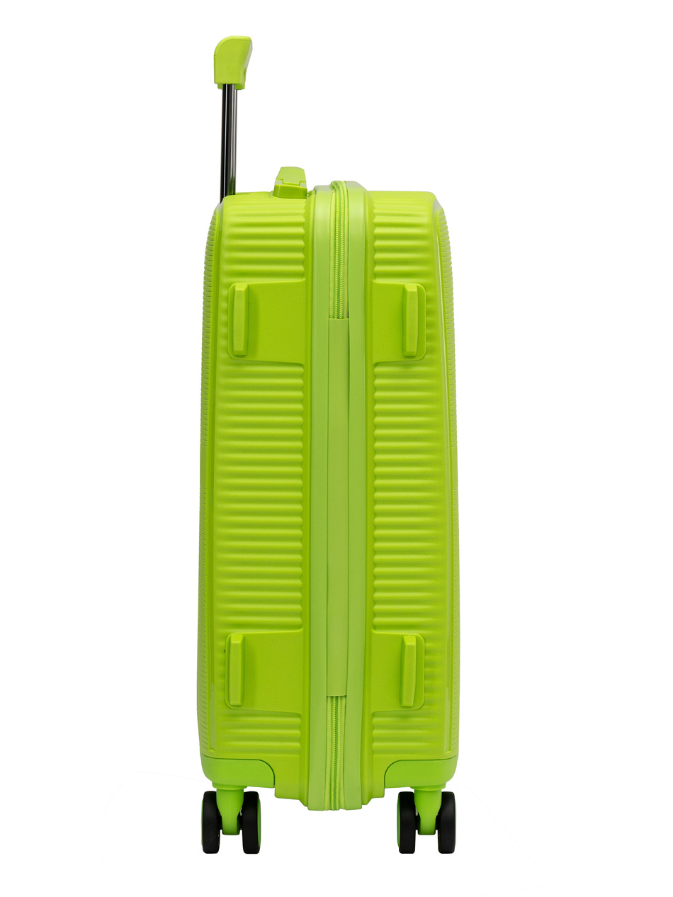 Zestaw 3 walizek BLU MOONKY Altair 55/66/77cm powiększane limonkowe