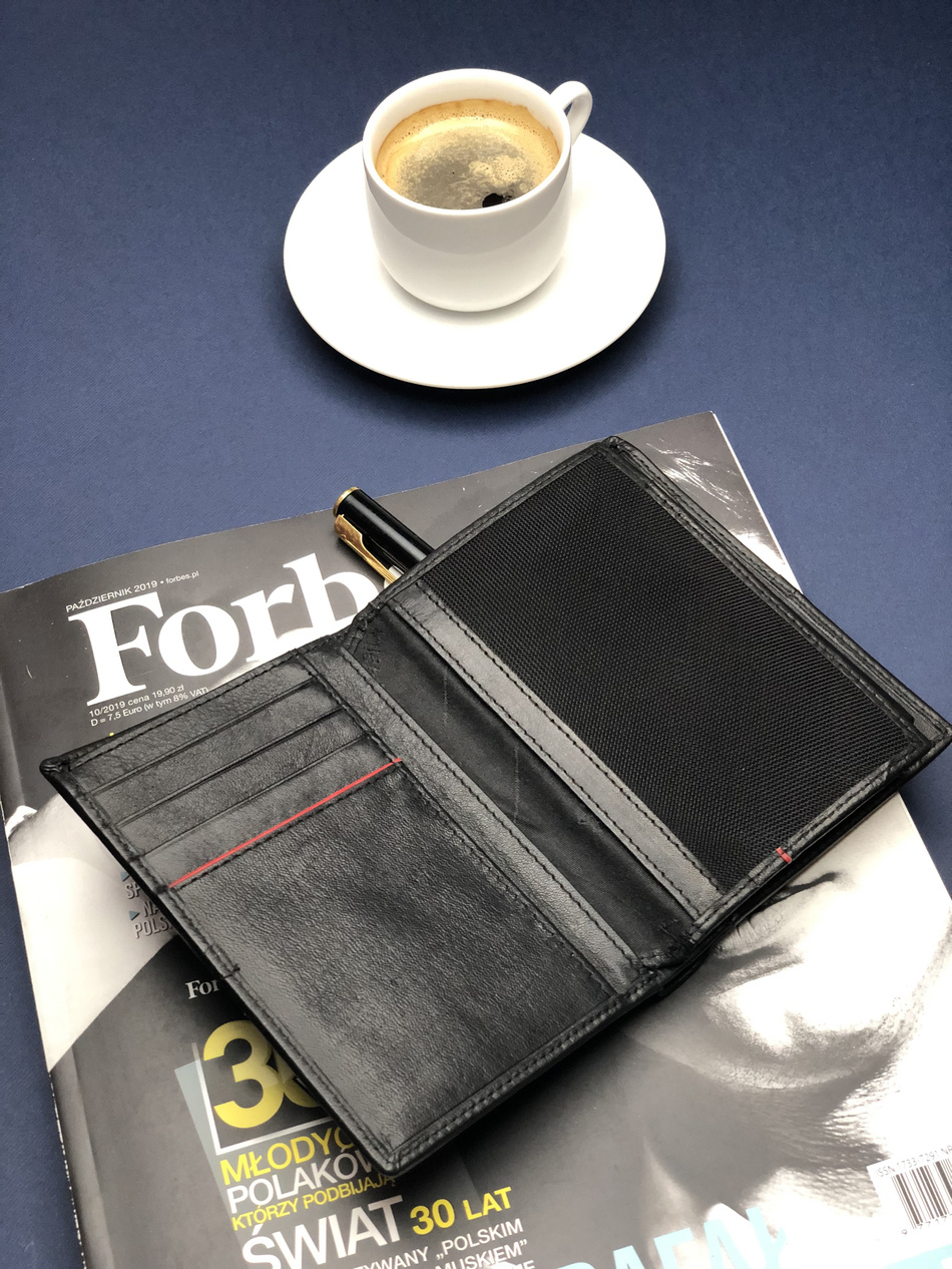 Portfel męski Valentini Black & Red Diamond 467 czarny