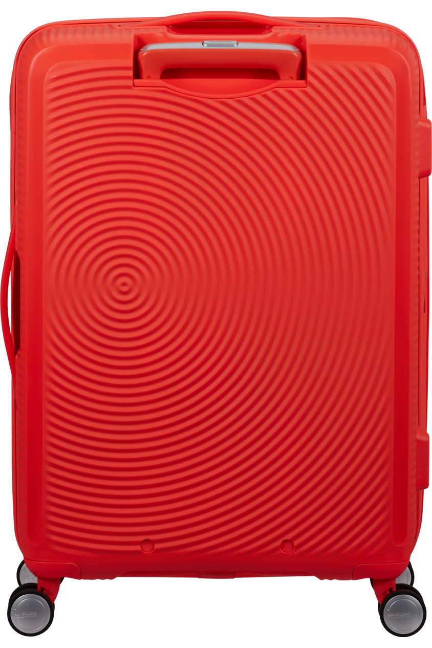 Walizka American Tourister Soundbox 67cm powiększana Neon Orange