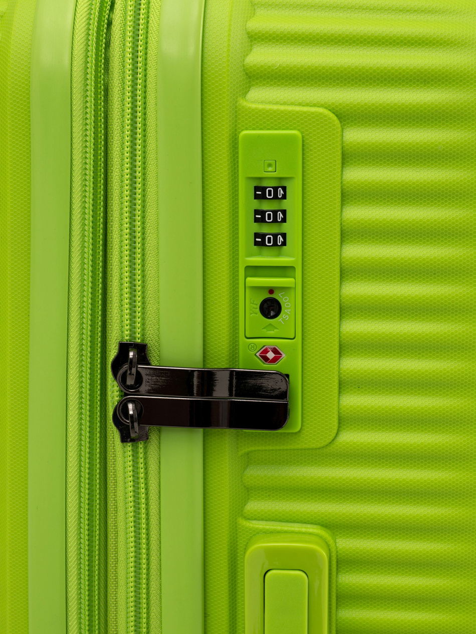 Walizka BLU MOONKY Altair 77cm limonka powiększana