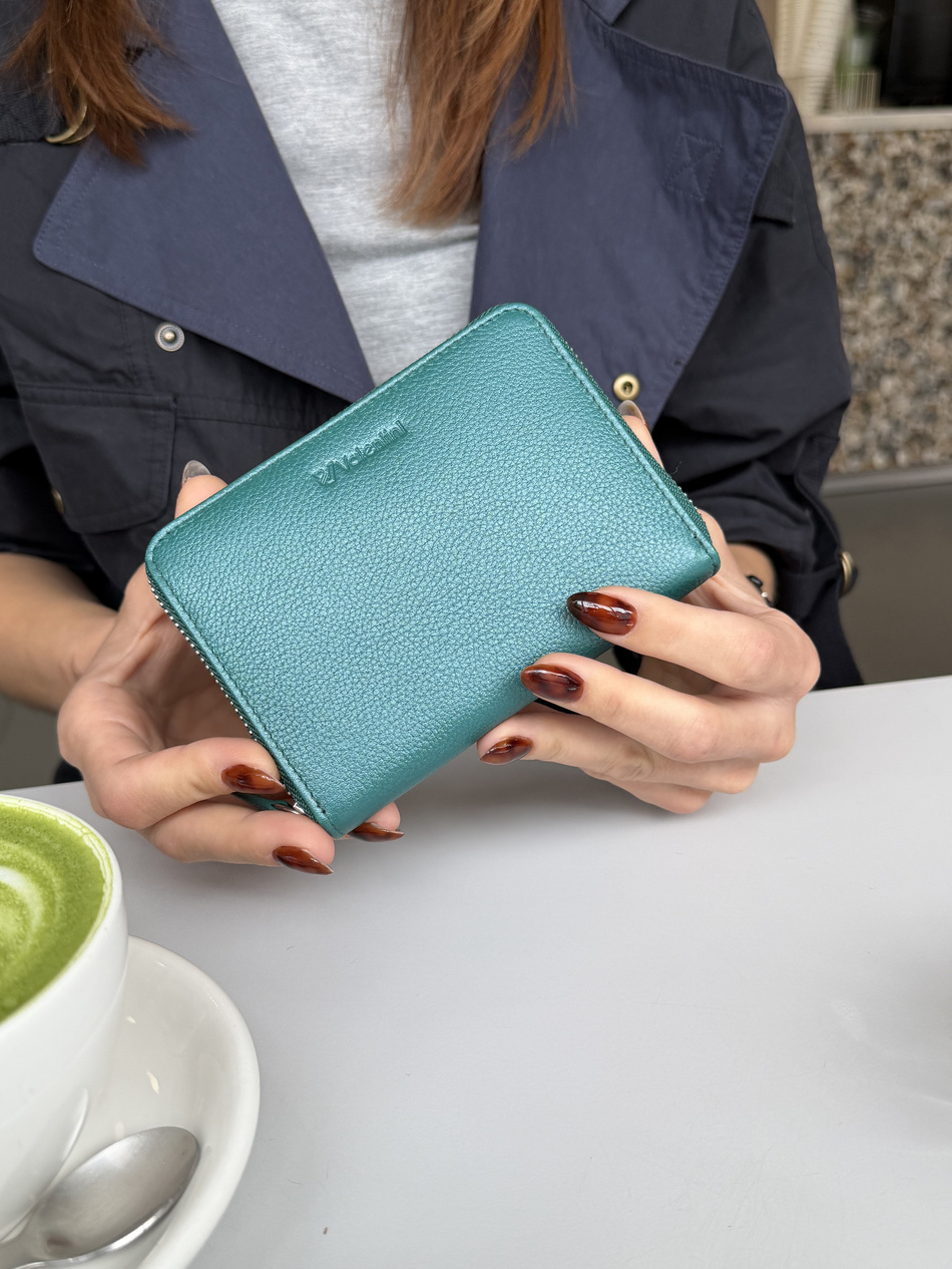 Portfel damski Valentini Metallic 410 zielony