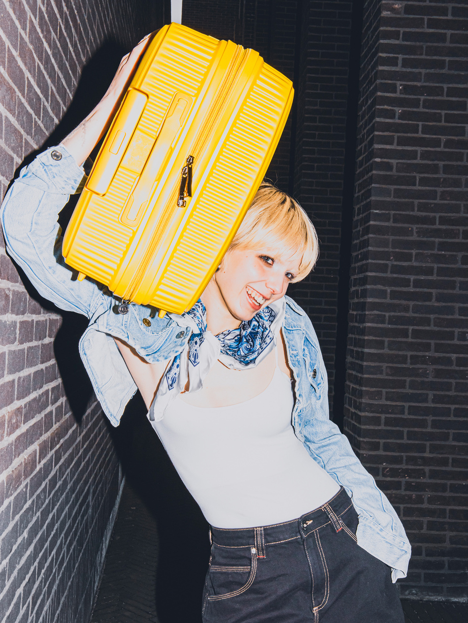 Walizka BLU MOONKY Altair 66cm powiększana Golden Hour