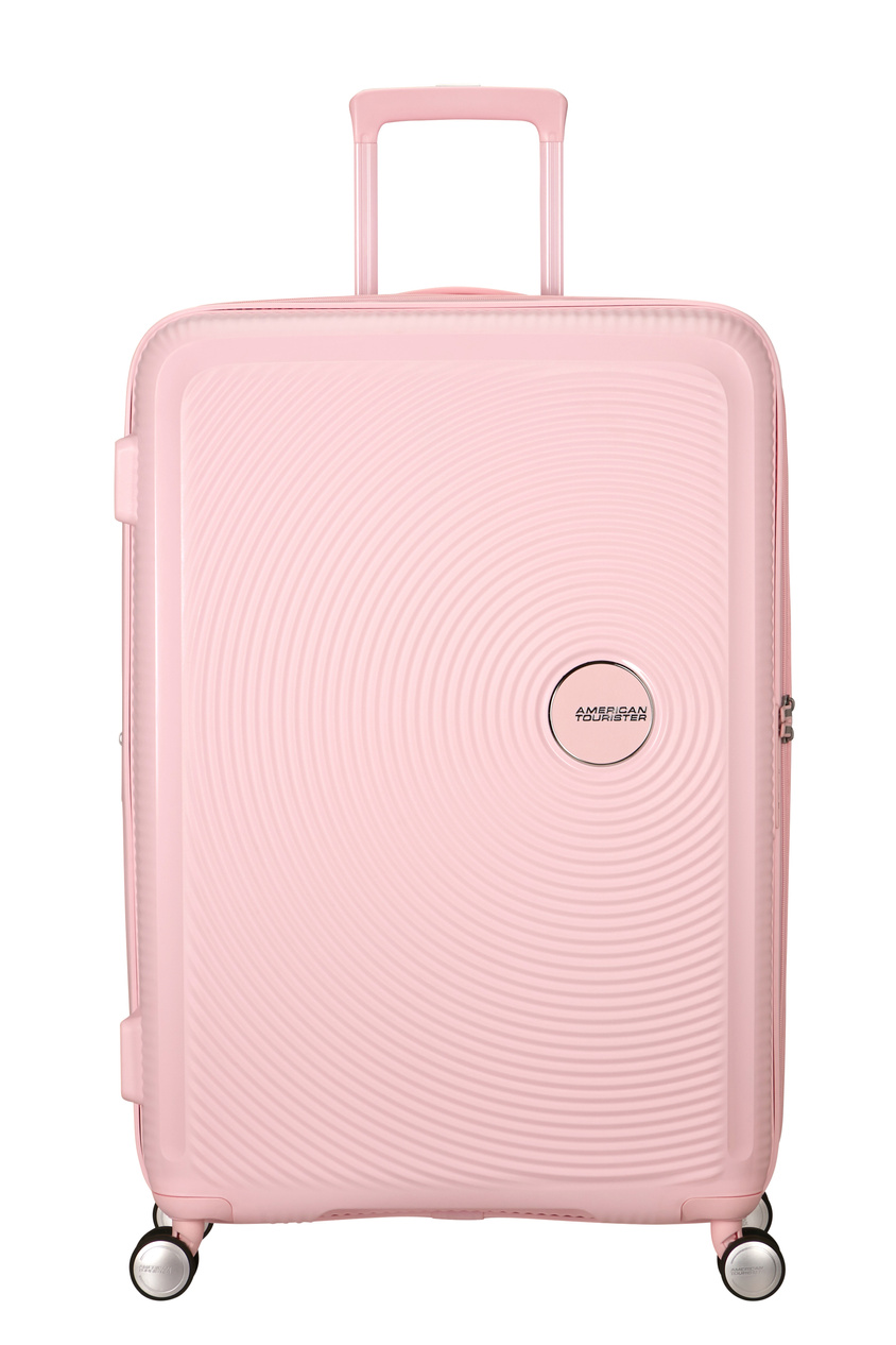 Walizka American Tourister Soundbox 77cm powiększana różowa jasna