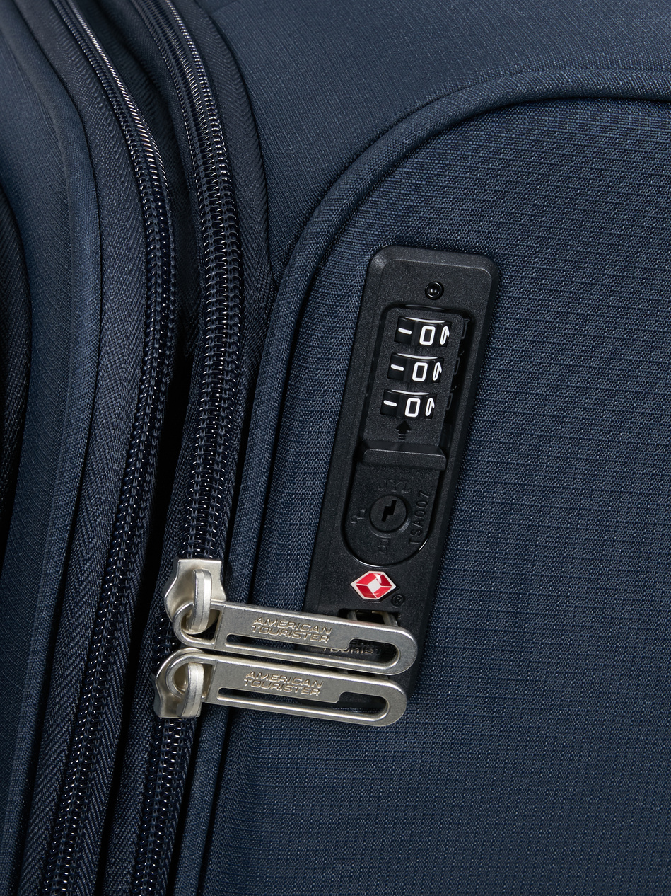 Walizka kabinowa American Tourister Cloudrider 55cm powiększana granatowa