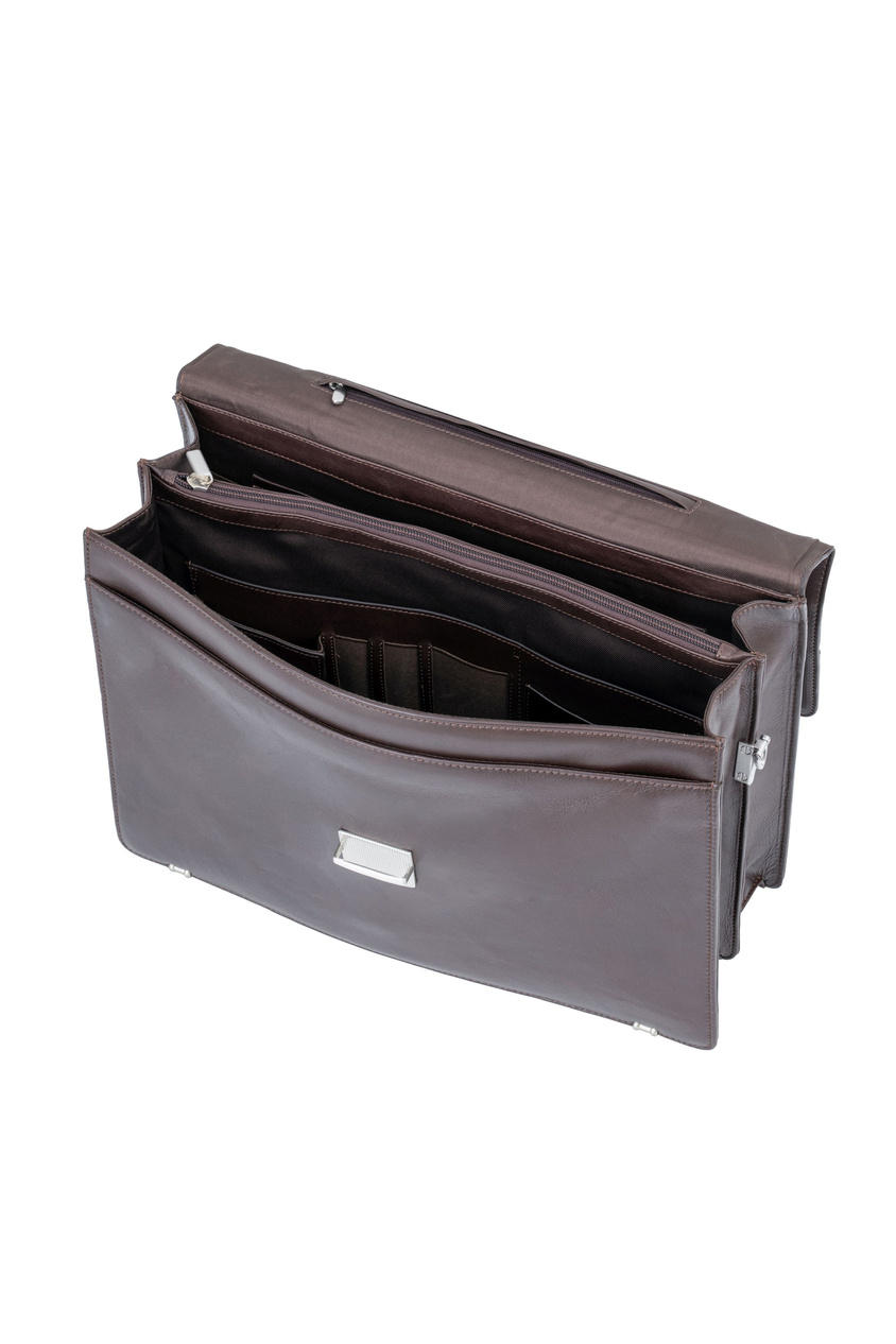 Teczka skórzana Valentini Ambassador 613 brązowa