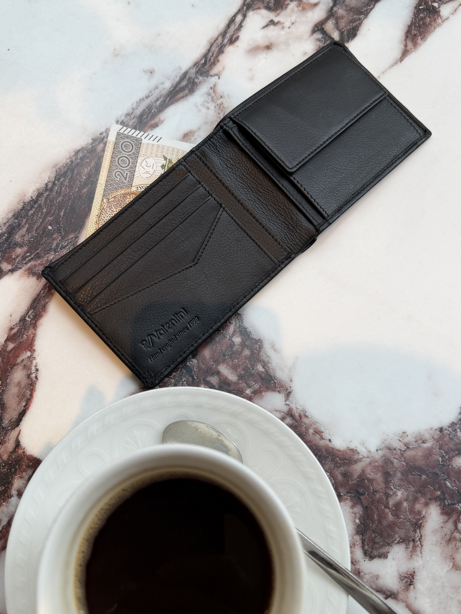 Portfel męski skórzany Valentini Prism 274 czarny