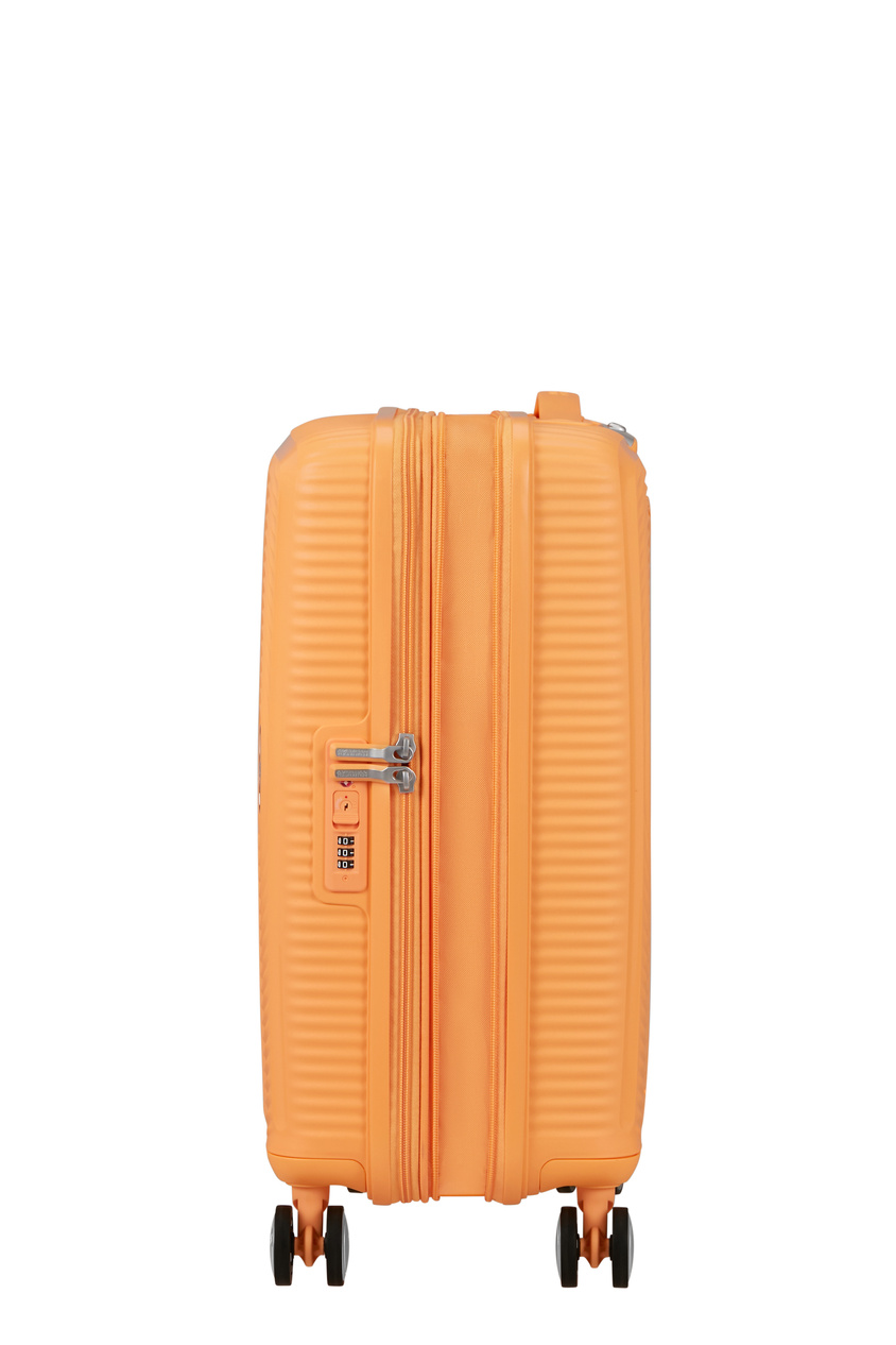 Walizka kabinowa American Tourister Soundbox 55cm powiększana Papaya Pop