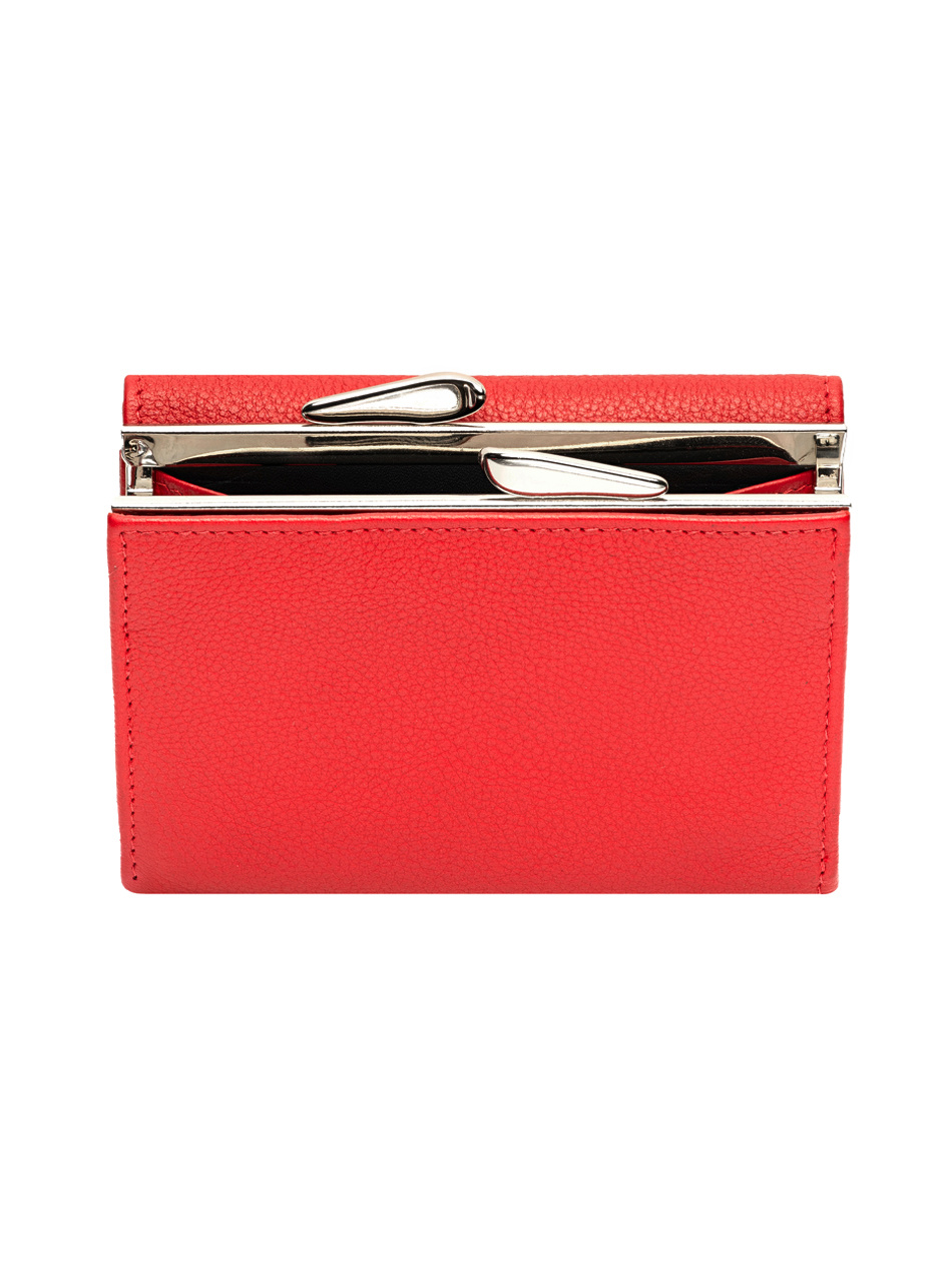 Portfel damski Valentini Metallic 445 czerwony