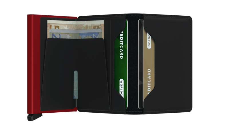 Portfel SECRID Slimwallet Matte Black & Red