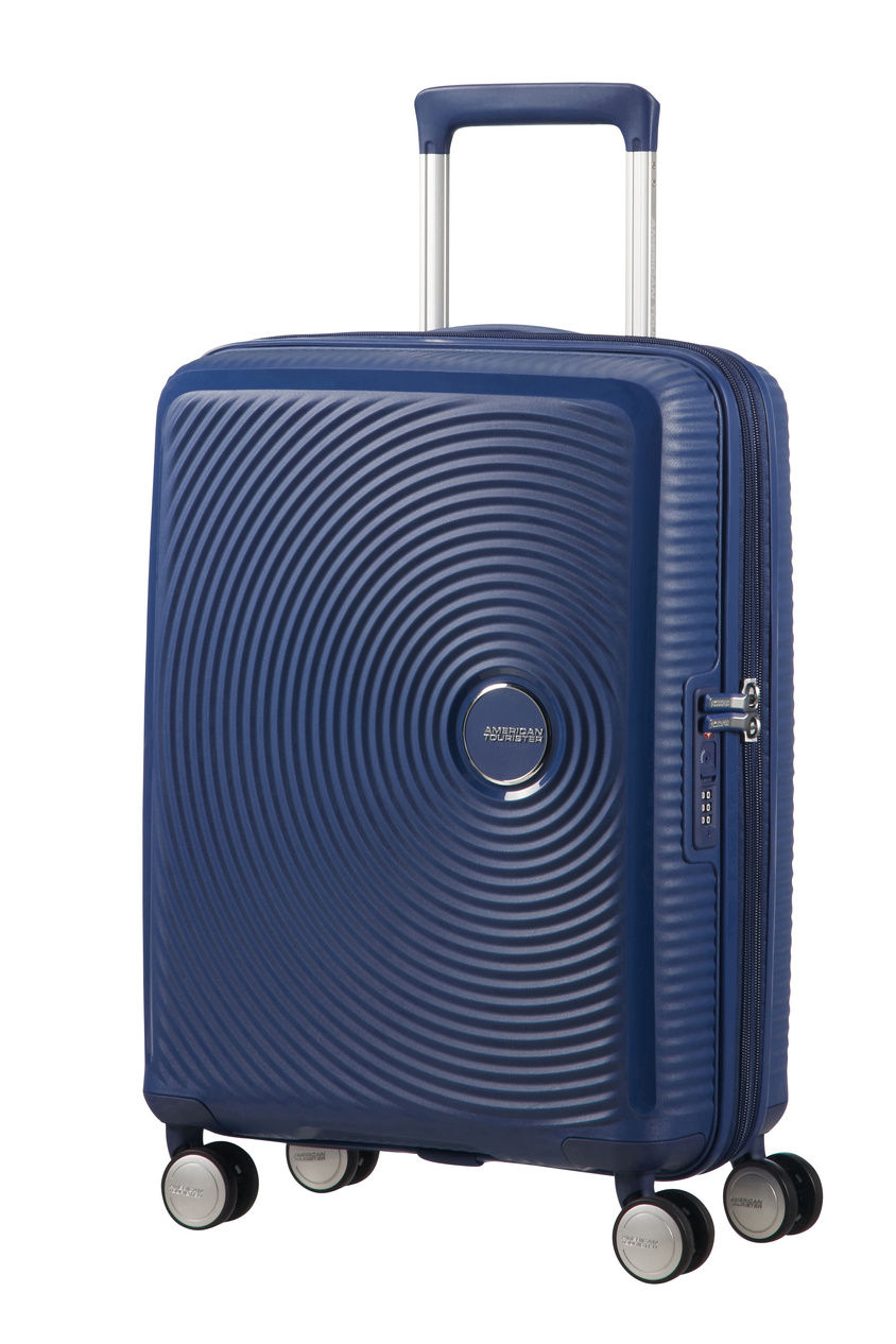 Walizka kabinowa American Tourister Soundbox 55cm powiększana Midnight Navy
