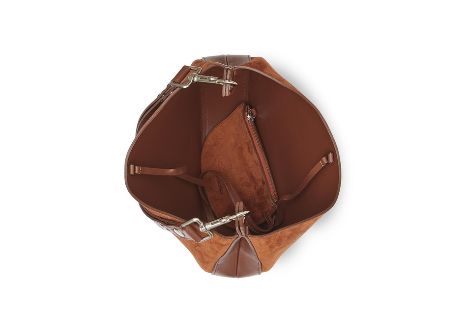 Torebka skórzana na ramię Marta ruda