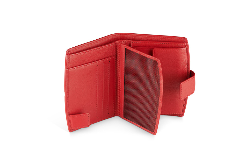 Damski portfel Valentini Milford 297 czerwony