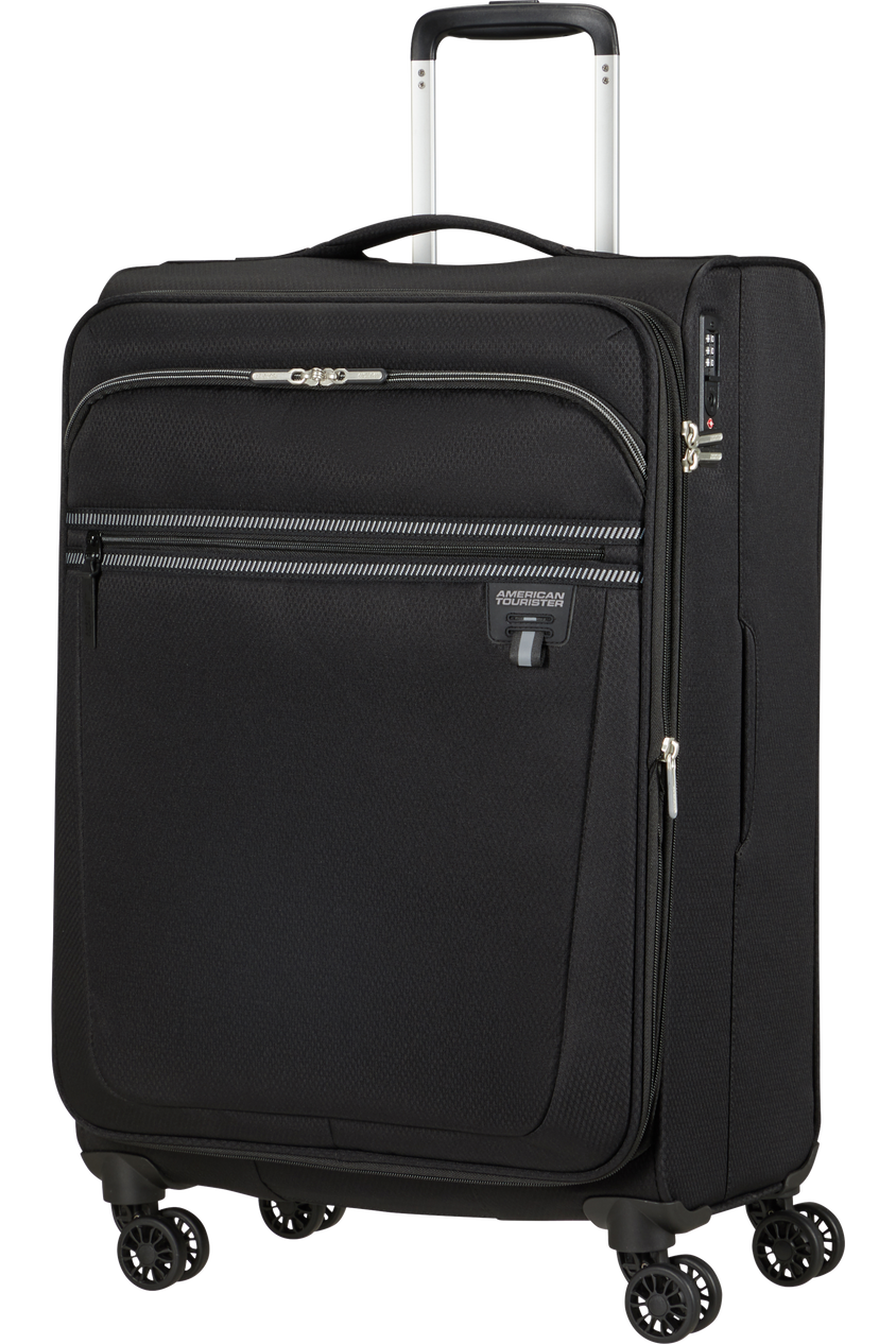 Walizka American Tourister Aerospin 69 cm powiększana czarna