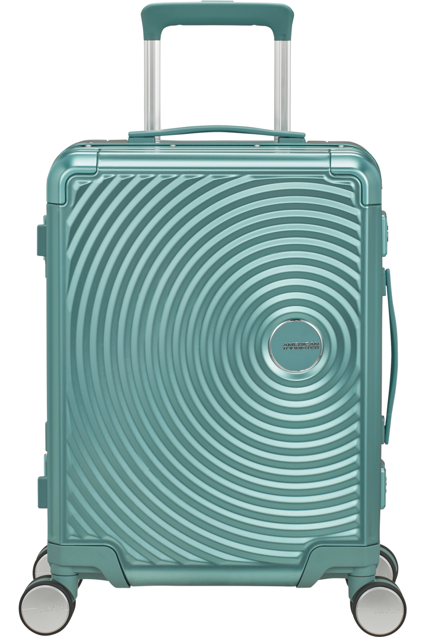 Walizka kabinowa American Tourister Soundbox Alu 55cm Dusty Turquoise