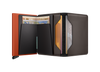 Portfel SECRID Slimwallet Matte Truffle & Orange