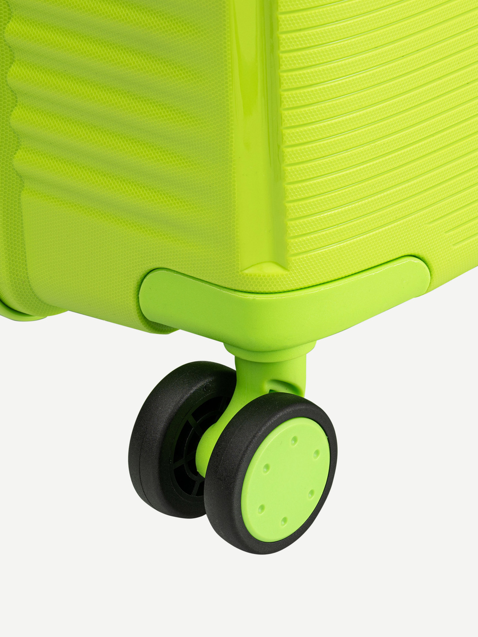 Zestaw 3 walizek BLU MOONKY Altair 55/66/77cm powiększane limonkowe