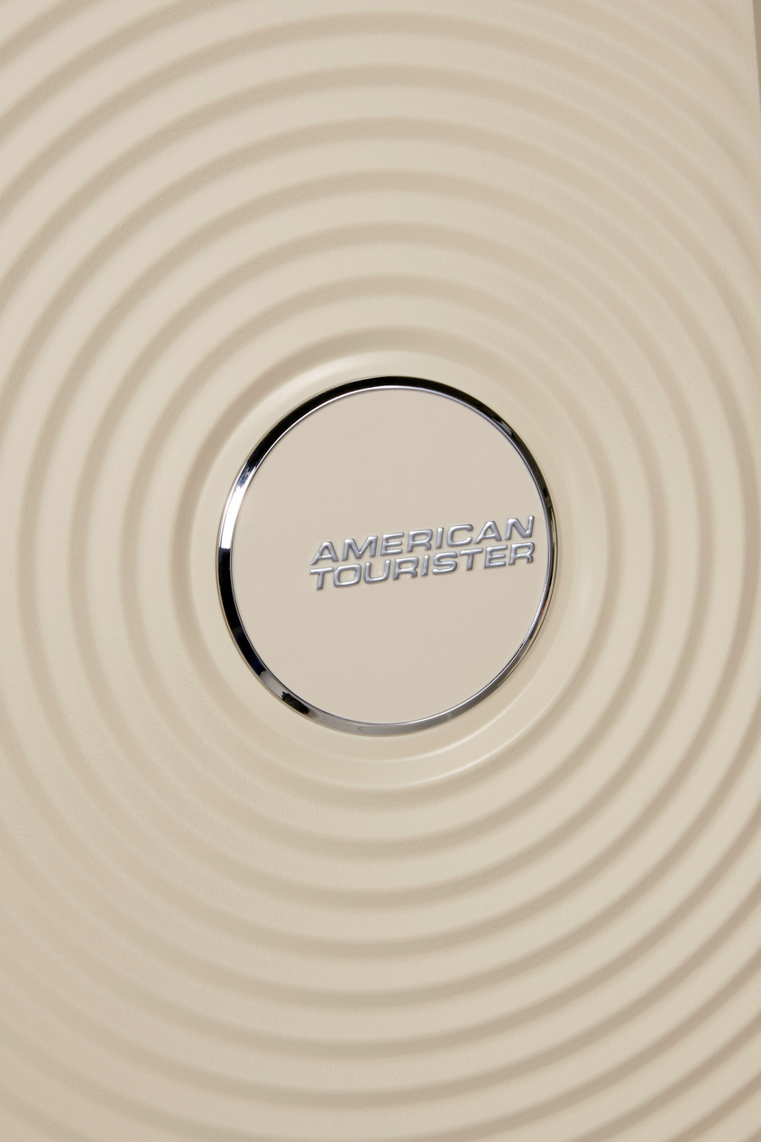 Walizka American Tourister Soundbox 67cm powiększana Coconut Sand