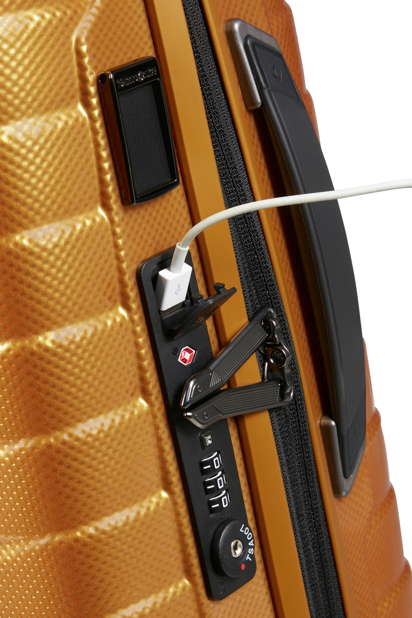 Walizka kabinowa Samsonite Proxis 55cm powiększana Honey Gold