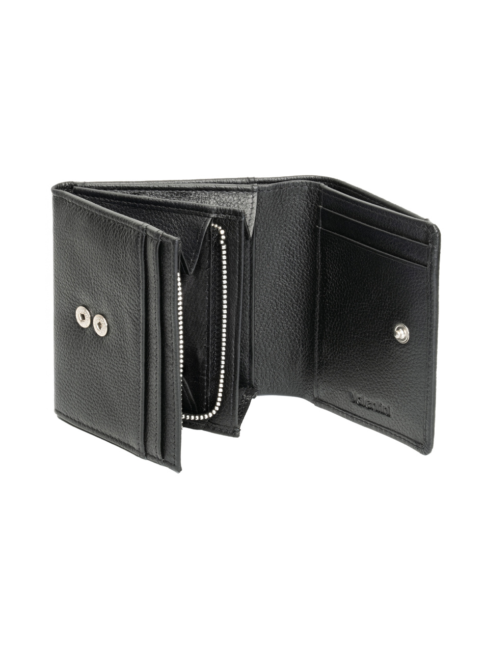 Portfel damski Valentini Metallic 123 czarny