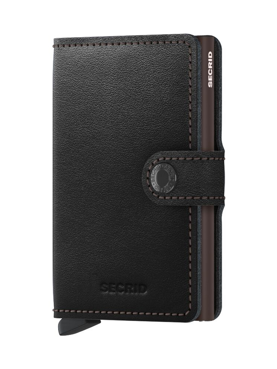 Portfel SECRID Miniwallet Black-Brown
