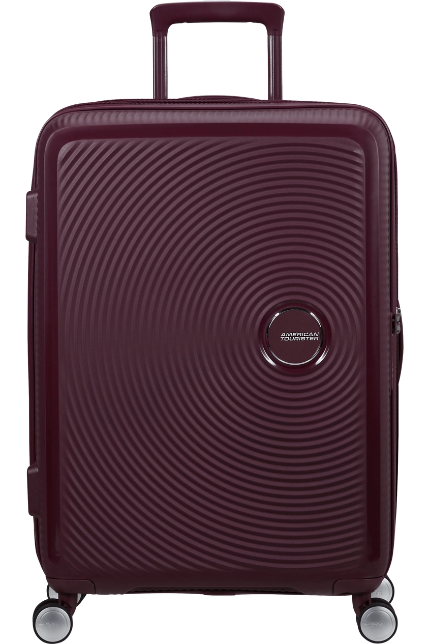Walizka American Tourister Soundbox 67cm powiększana wiśniowa