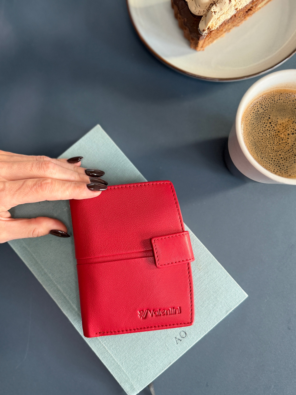 Damski portfel Valentini Milford 297 czerwony