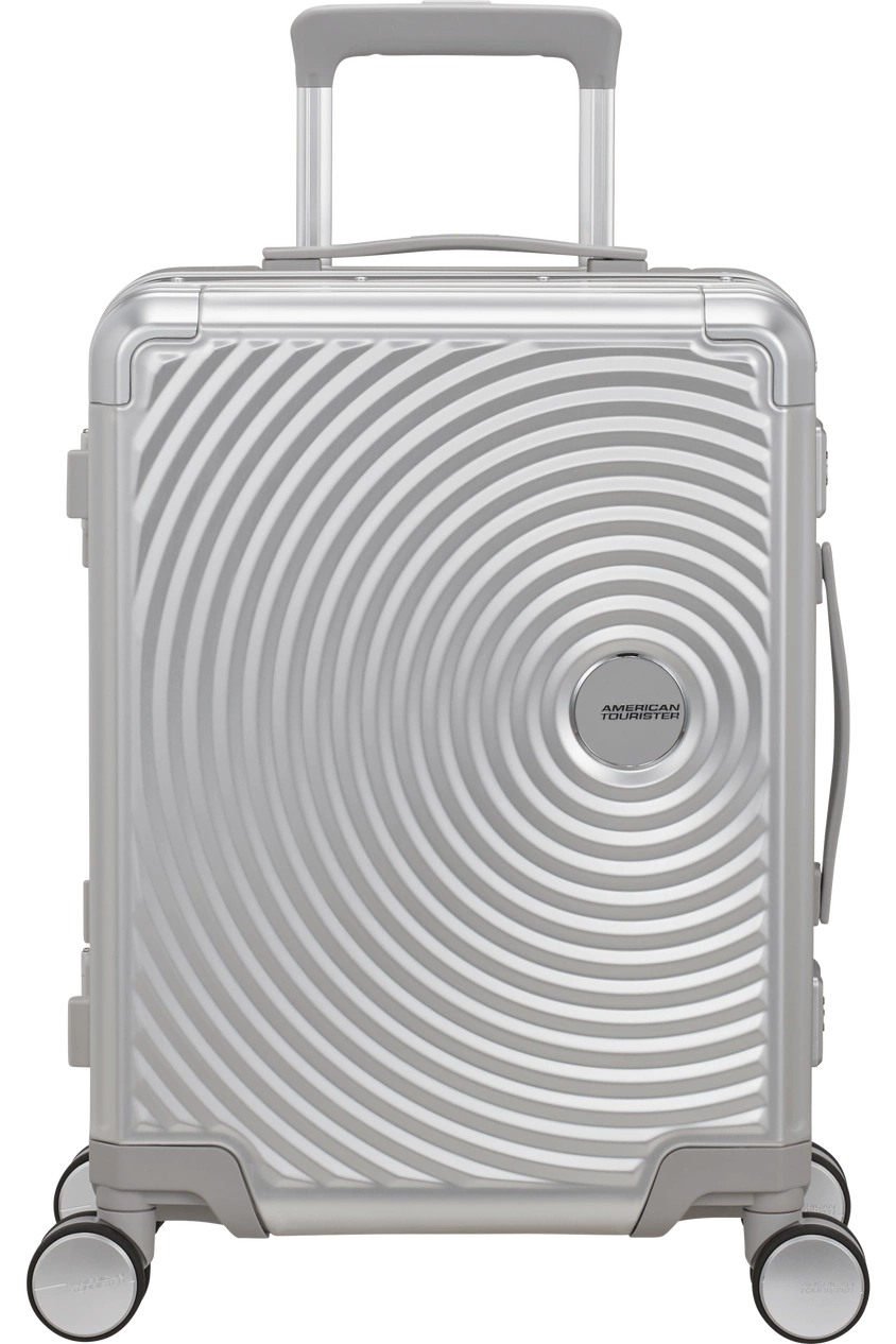 Walizka kabinowa American Tourister Soundbox Alu 55cm Silver