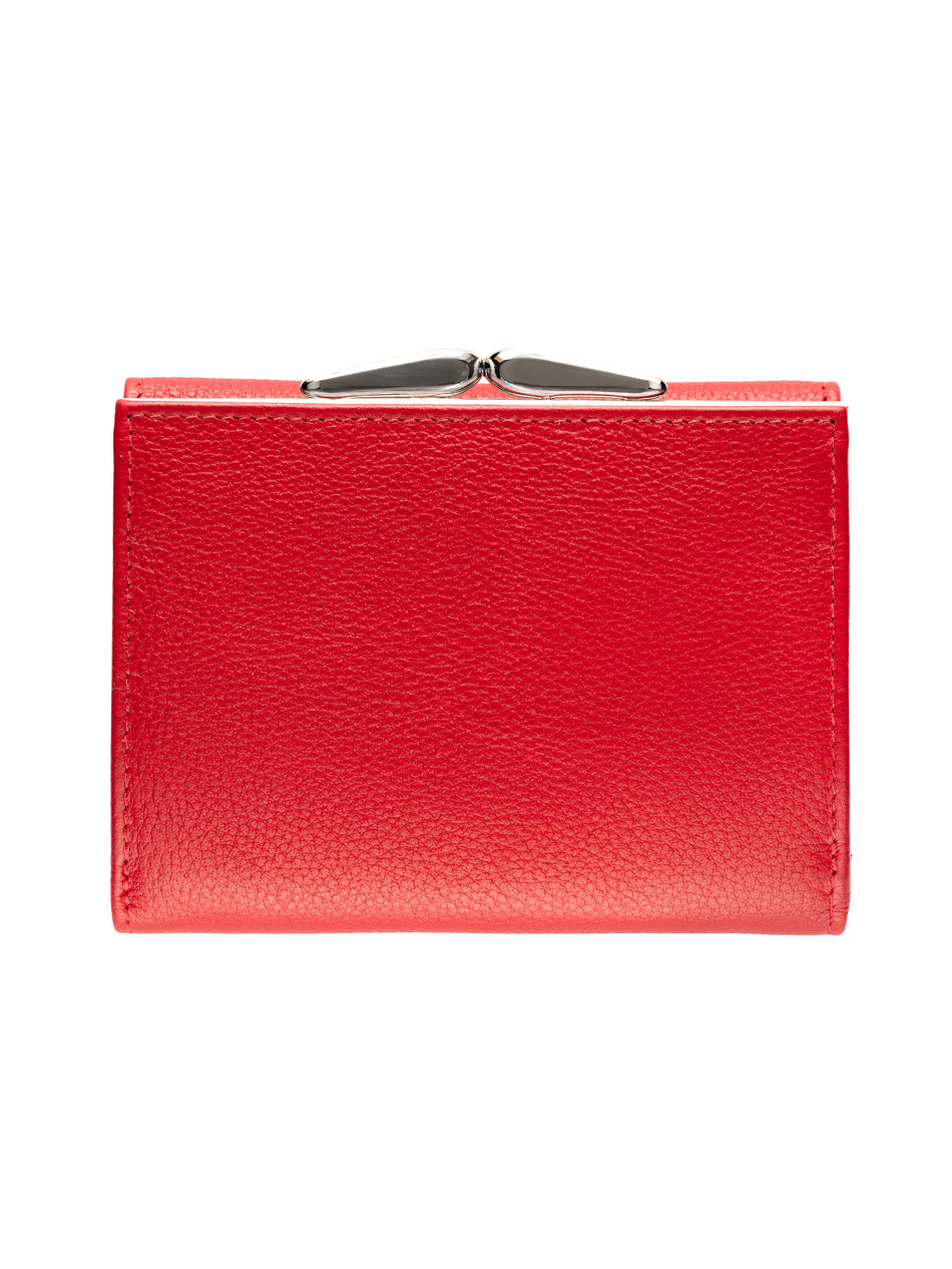 Portfel damski Valentini Metallic 445 czerwony