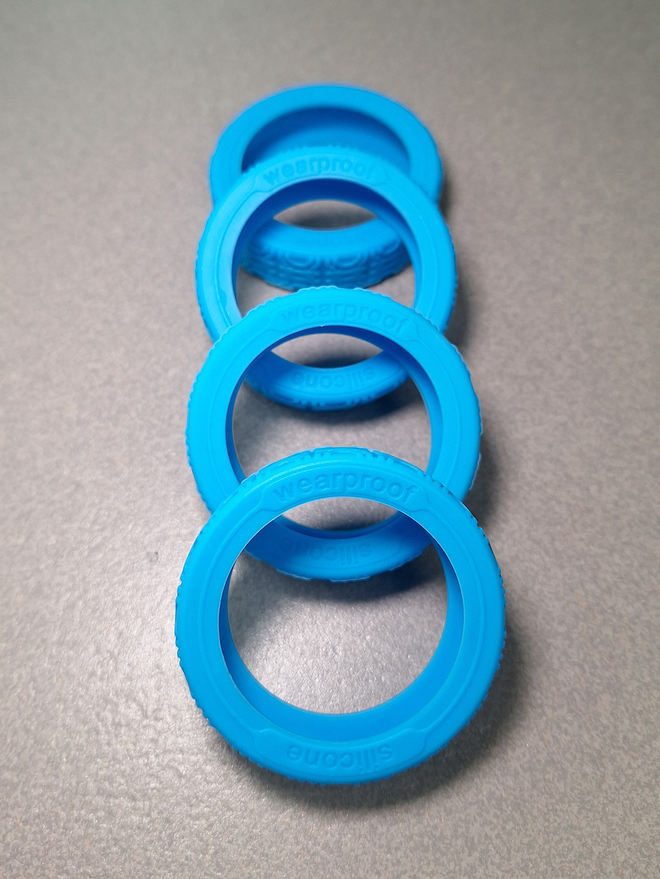 Nakładki silikonowe na kółka BLU MOONKY Blue Orbit