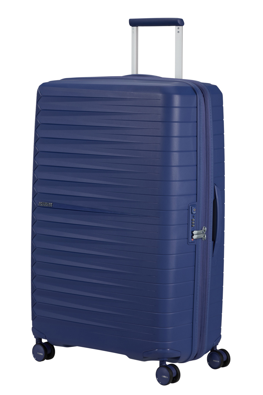 Walizka American Tourister Fastforward 78cm powiększana niebieska