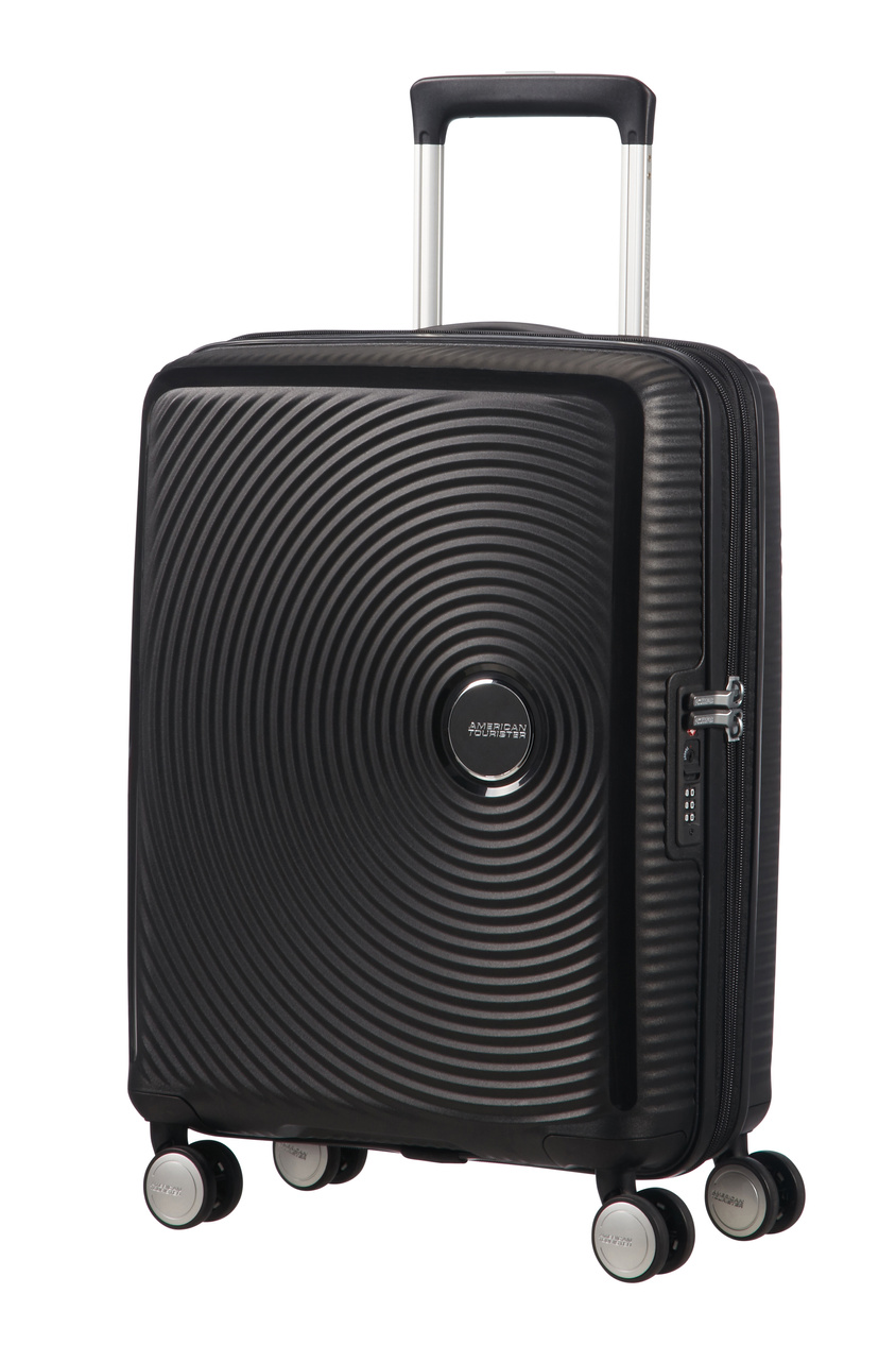 Walizka kabinowa American Tourister Soundbox 55 cm powiększana Bass Black