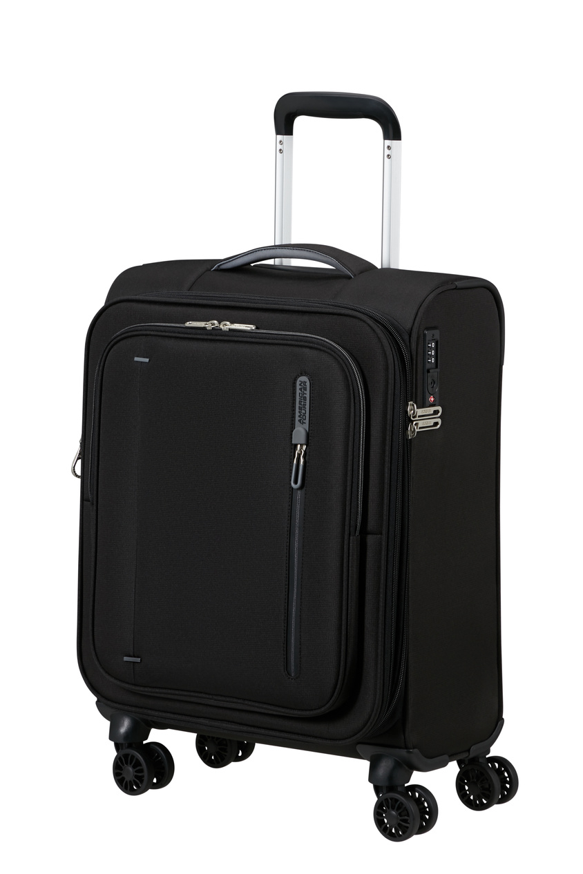 Walizka kabinowa American Tourister Cloudrider 55cm powiększana czarna