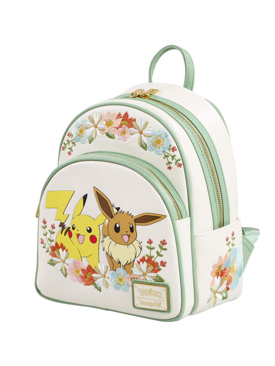 Plecak mały Loungefly Pikachu & Eevee Floral