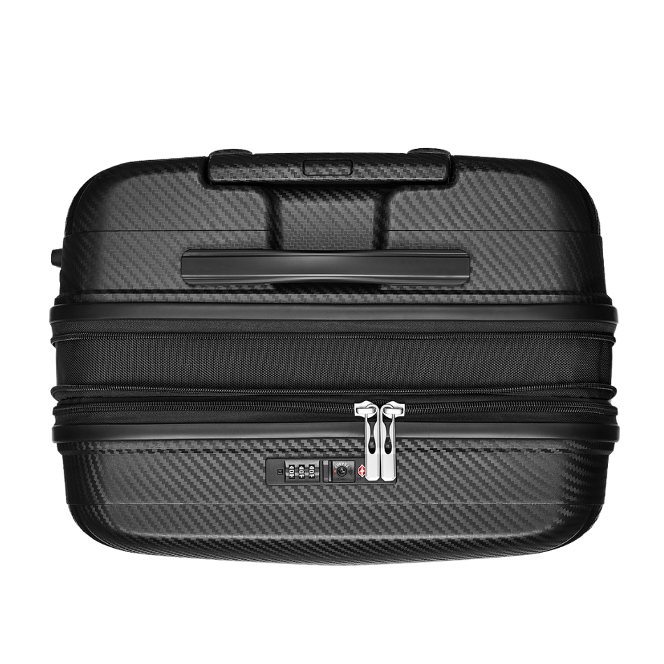 Walizka BLU MOONKY Charon 66cm czarna powiększana