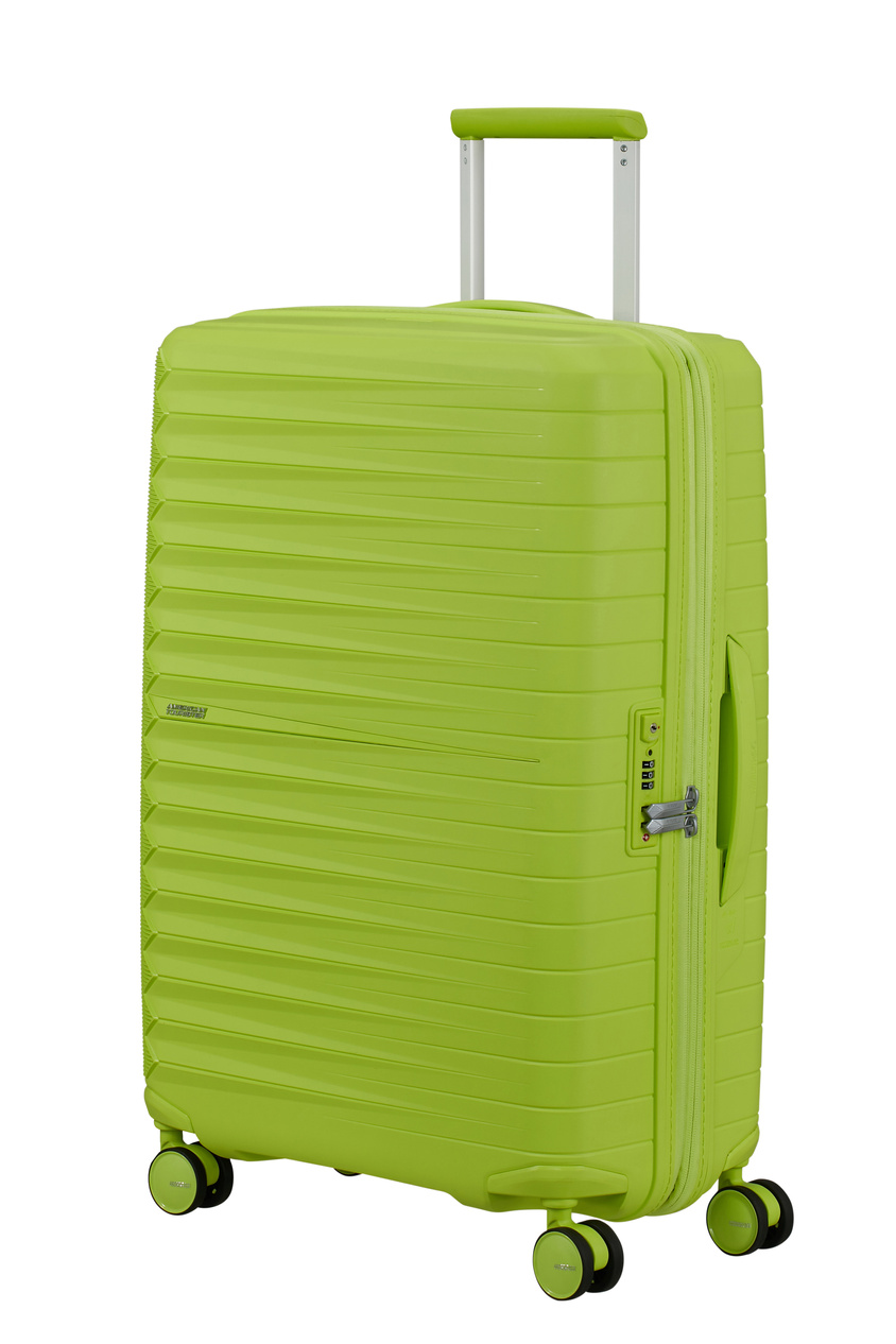 Walizka American Tourister Fastforward 68cm powiększana limonkowa