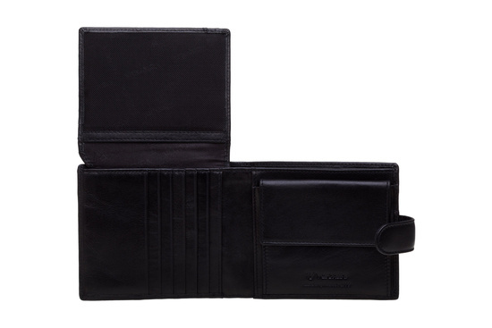 Portfel męski Valentini Metal Sticker 502P czarny