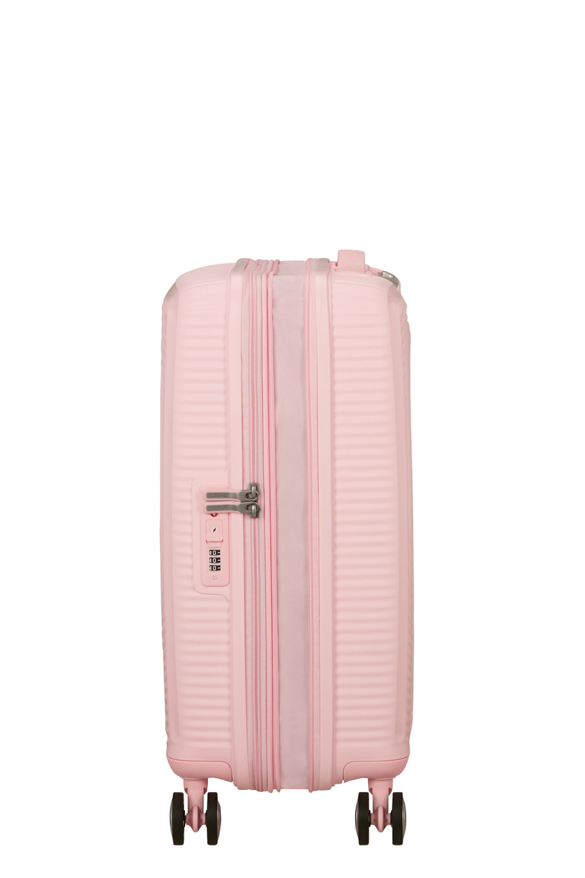 Walizka kabinowa American Tourister Soundbox 55cm powiększana Pastel Pink