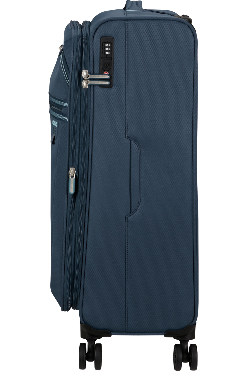 Walizka American Tourister Aerospin 69 cm powiększana granatowa