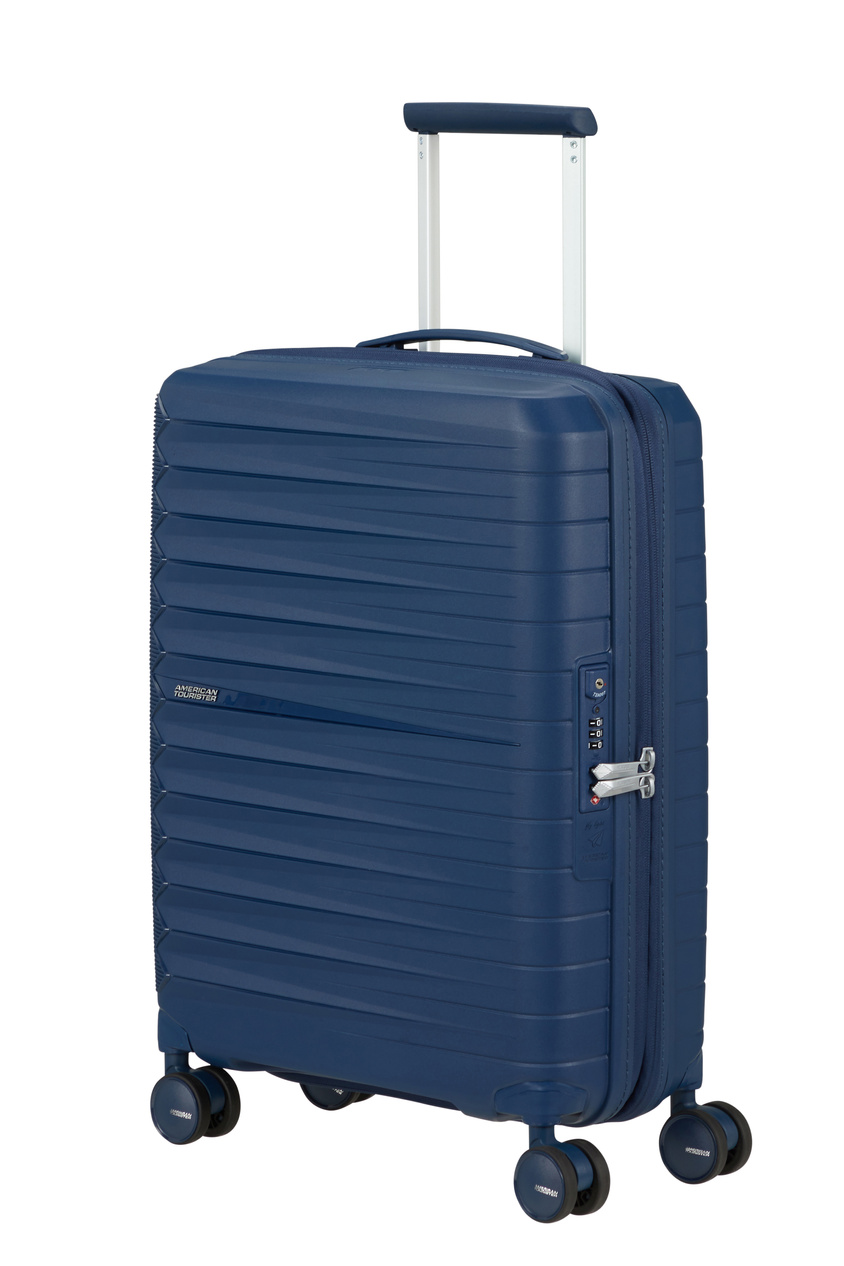 Walizka kabinowa American Tourister Fastforward 55cm powiększana granatowa