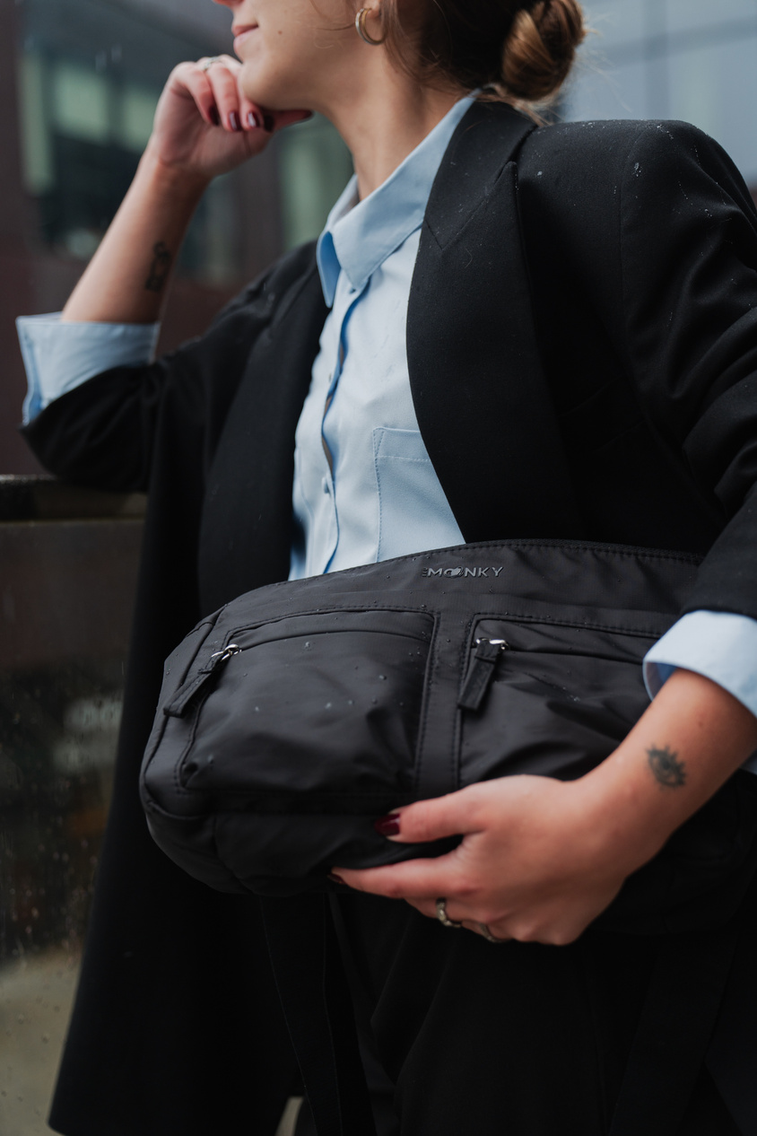 Torebka na ramię BLU MOONKY One-Two Three czarna