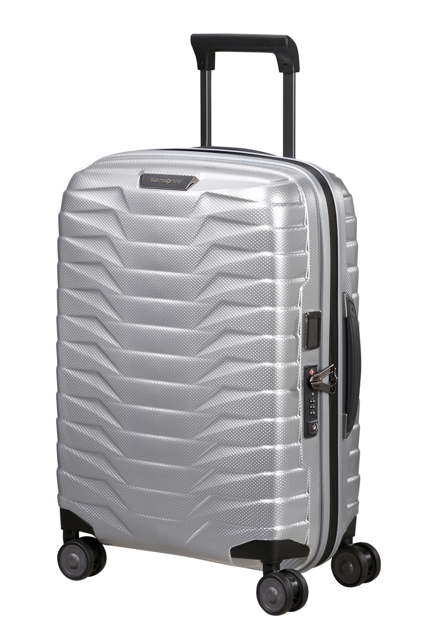 Walizka kabinowa Samsonite Proxis 55cm powiększana srebrna