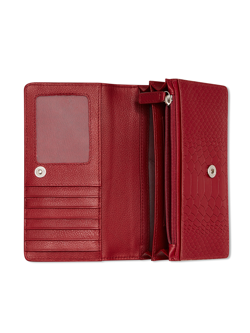 Portfel damski Valentini Caimani 550 burgundowy