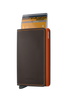 Portfel SECRID Slimwallet Matte Truffle & Orange