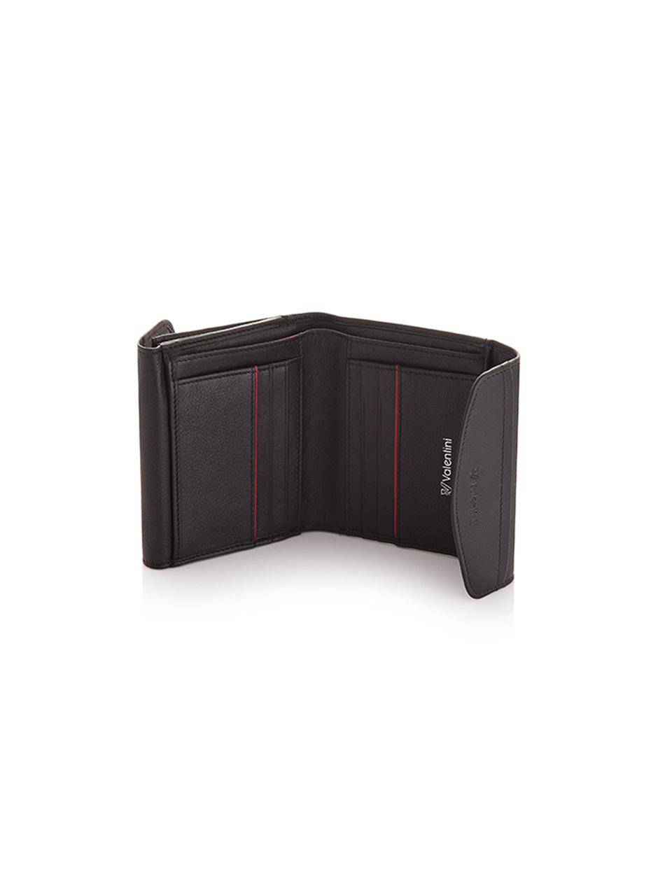 Damski portfel Valentini Black & Red Diamond 503 czarny