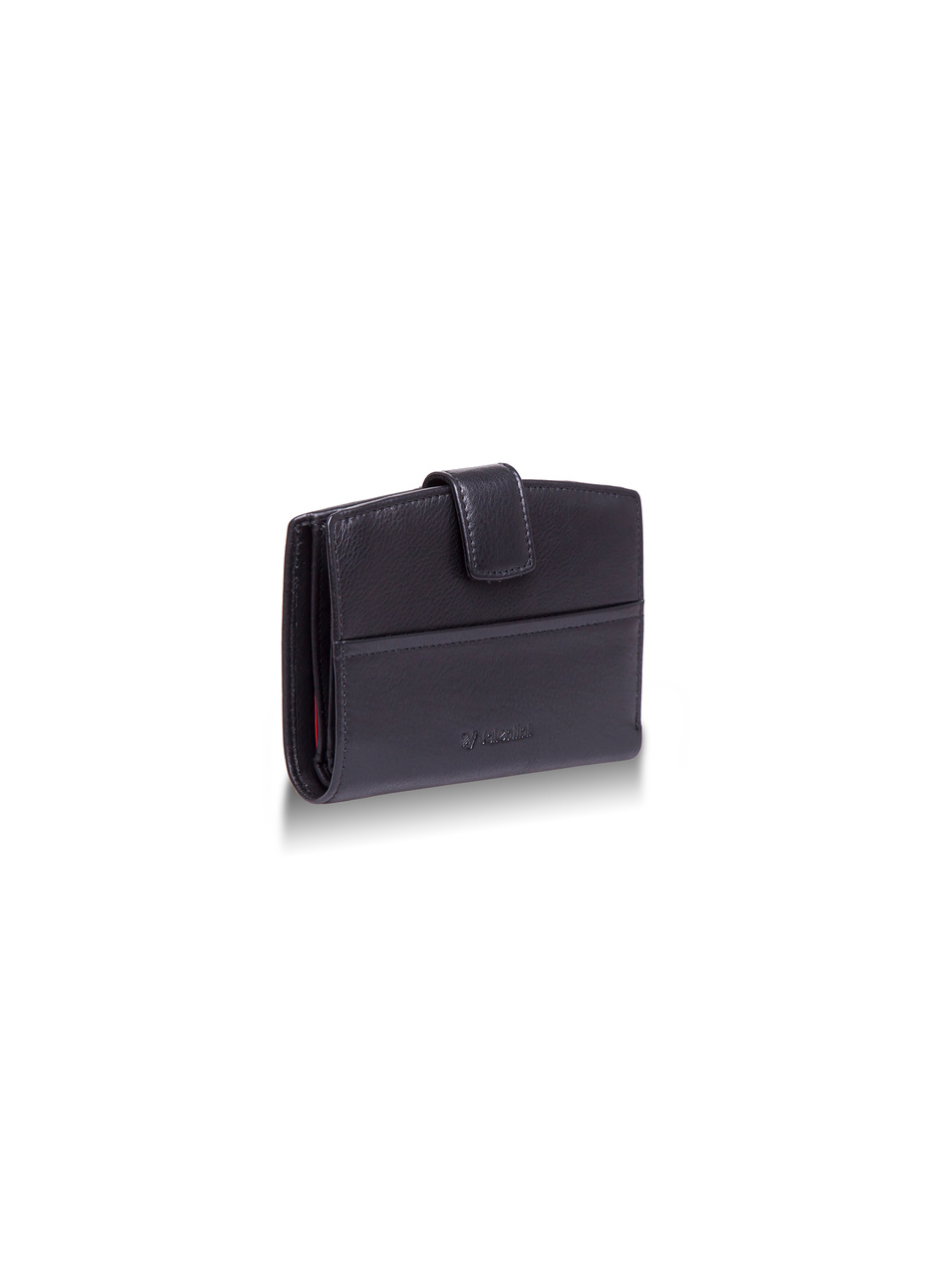 Damski portfel Valentini Black & Red Diamond 297 czarny