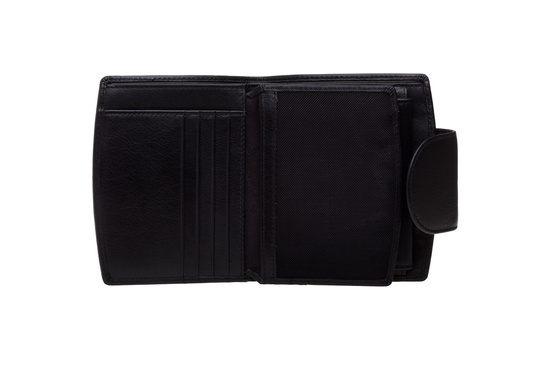 Portfel damski Valentini Metal Sticker P21 czarny