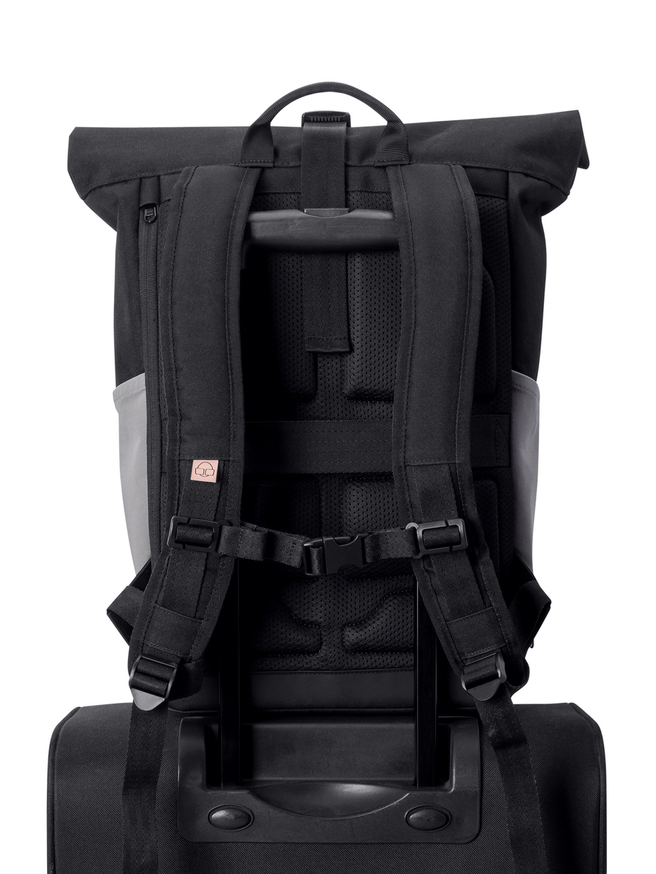 Plecak rolltop JOHNNY URBAN Allen Medium Black Rose