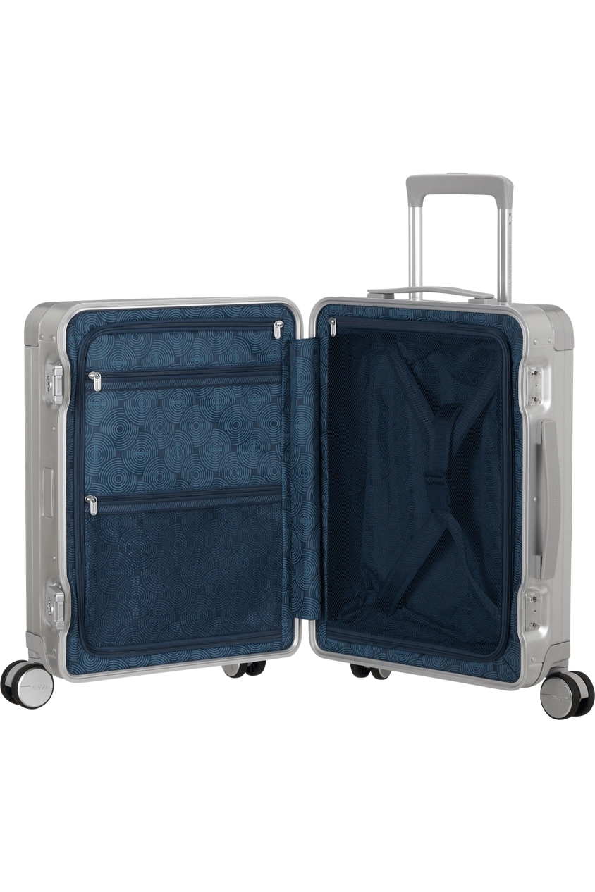Walizka kabinowa American Tourister Soundbox Alu 55cm Silver