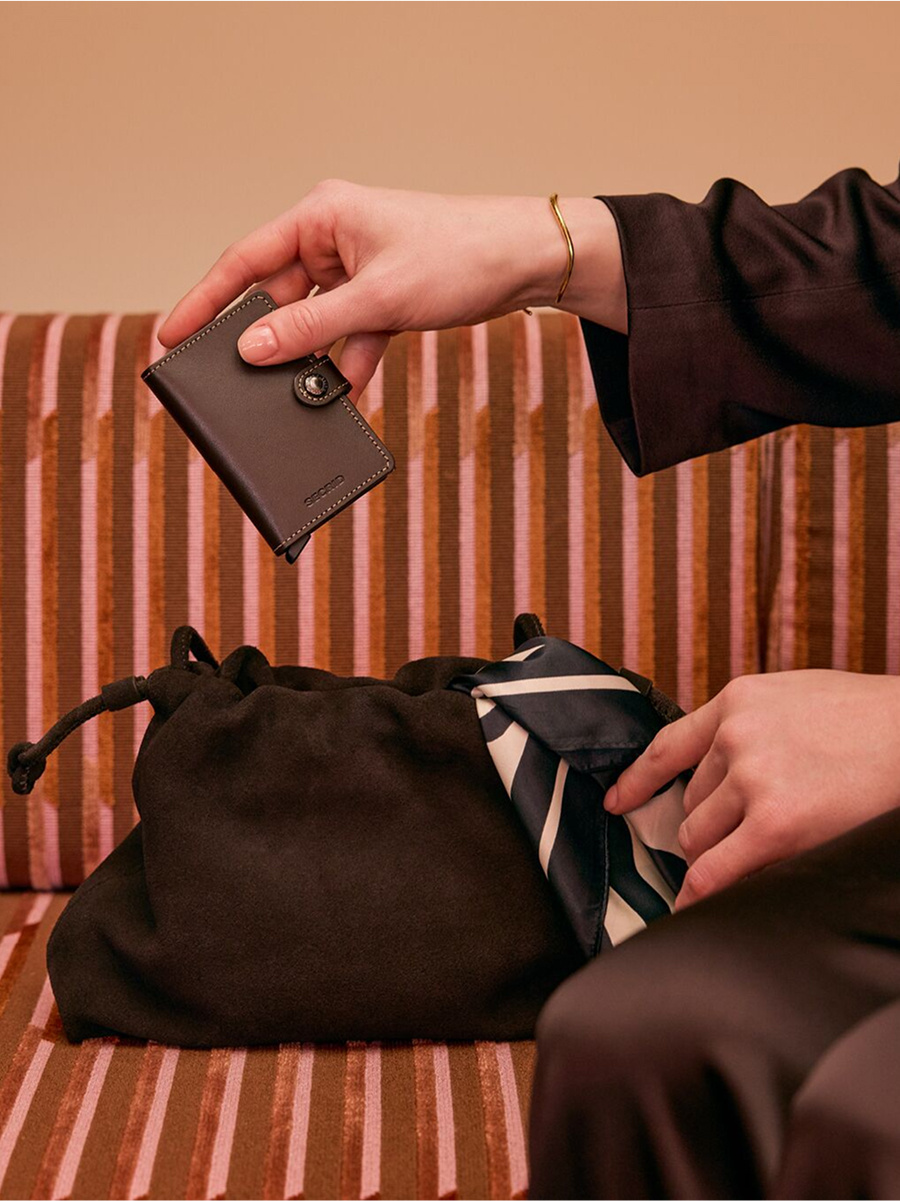 Portfel SECRID Miniwallet Chocolate